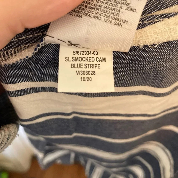 OLD NAVY Striped Smocked Cami Wide-Leg Jumpsuit Size Small - Picture 7 of 7